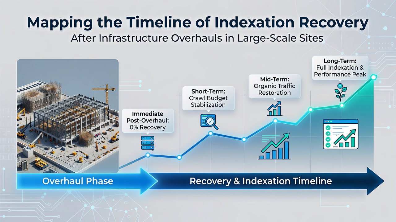 Mapping the Timeline of Indexation Recovery After Infrastructure Overhauls in Large-Scale Sites