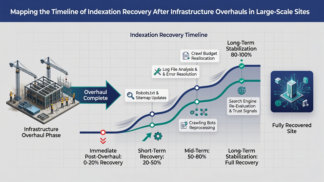 Graph illustrating crawl rate fluctuations during indexation recovery on large websites